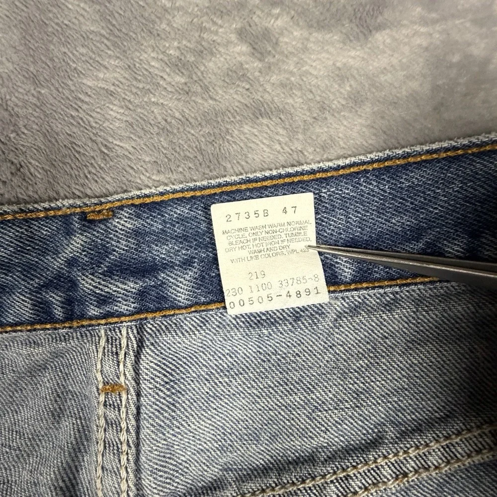 Vtg Levi's 505 Jeans Men's 34x32 Fit 32x32 Blue Denim Straight Leg Boot Y2K 90s